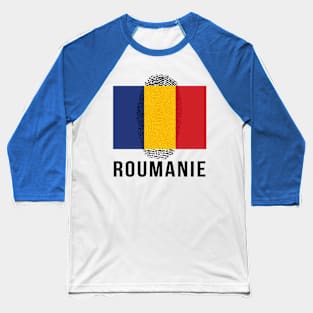 Romania Flag DNA Baseball T-Shirt